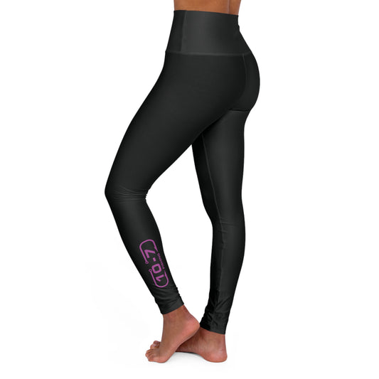 Pink logo High Waisted Leggings