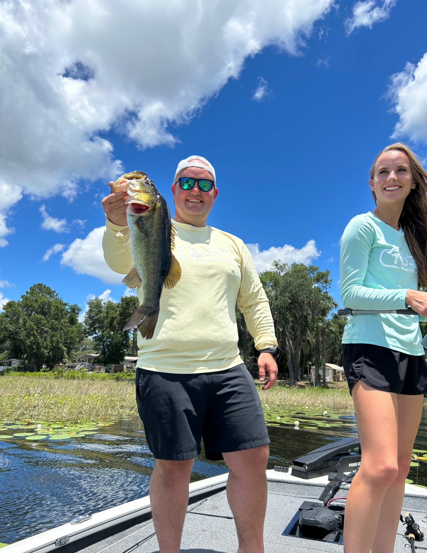 Pastel mint green woman's fishing shirt