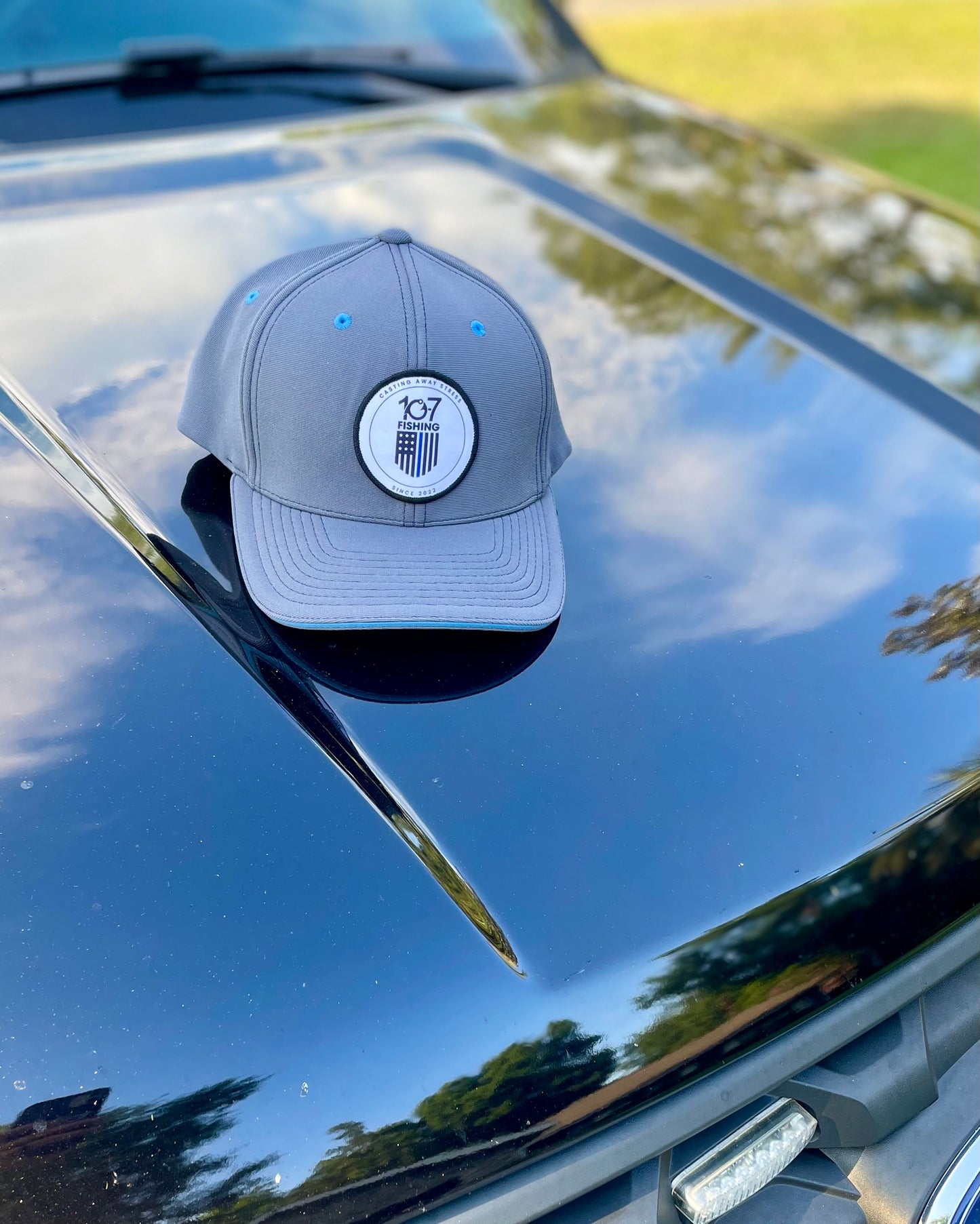 Blue line flex fit hat