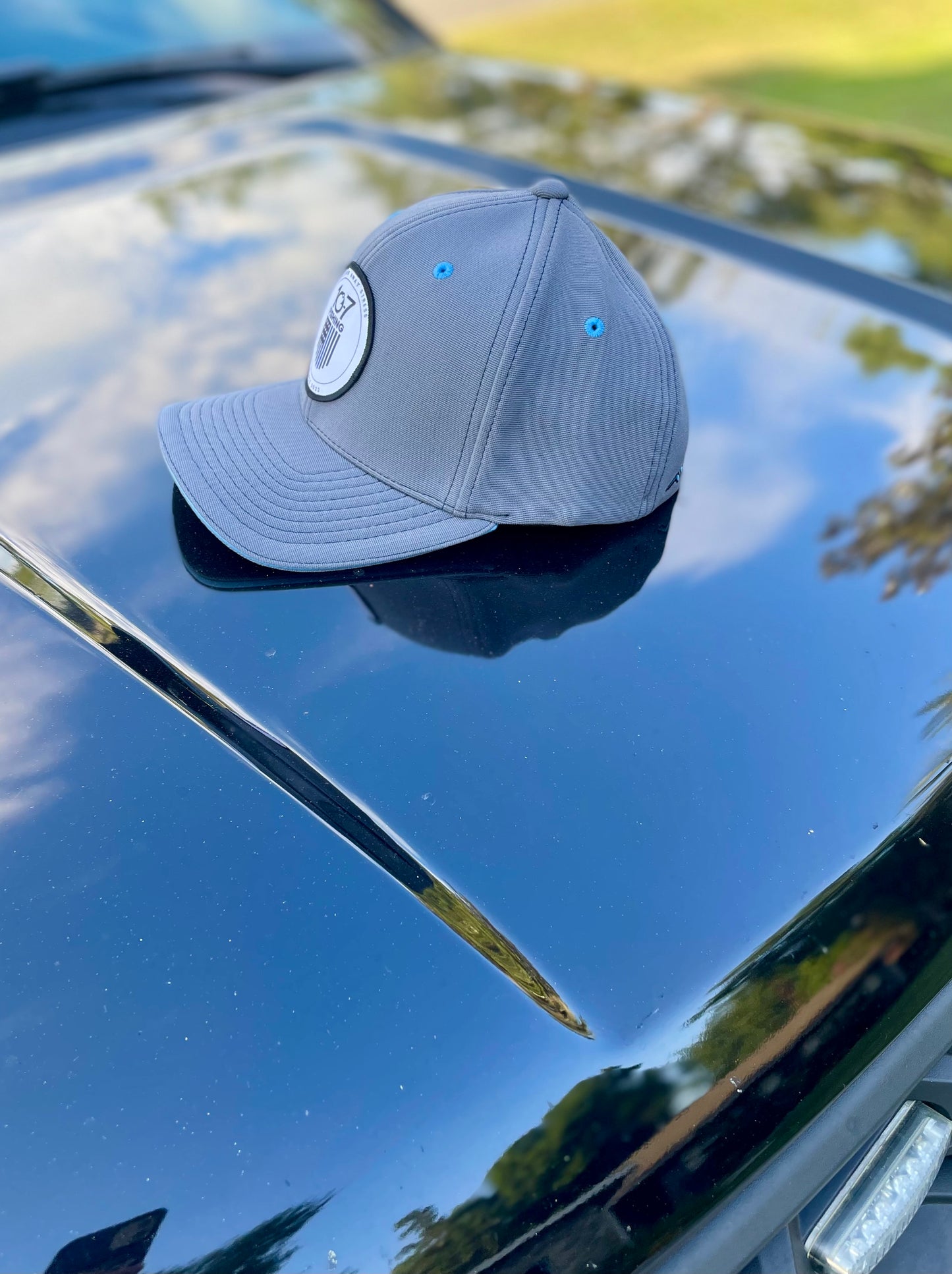 Blue line flex fit hat