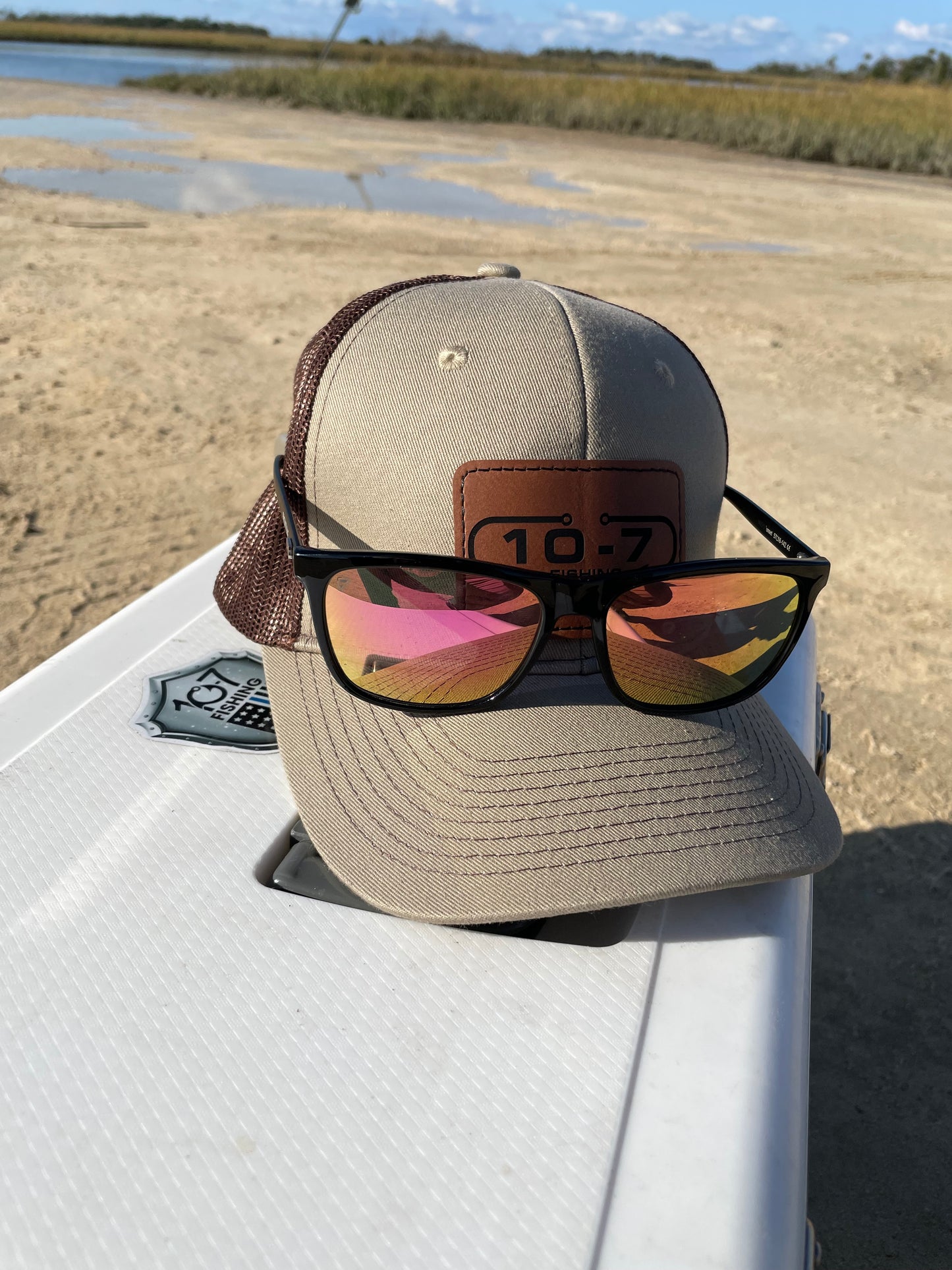 Khaki and Coffee Trucker Hat